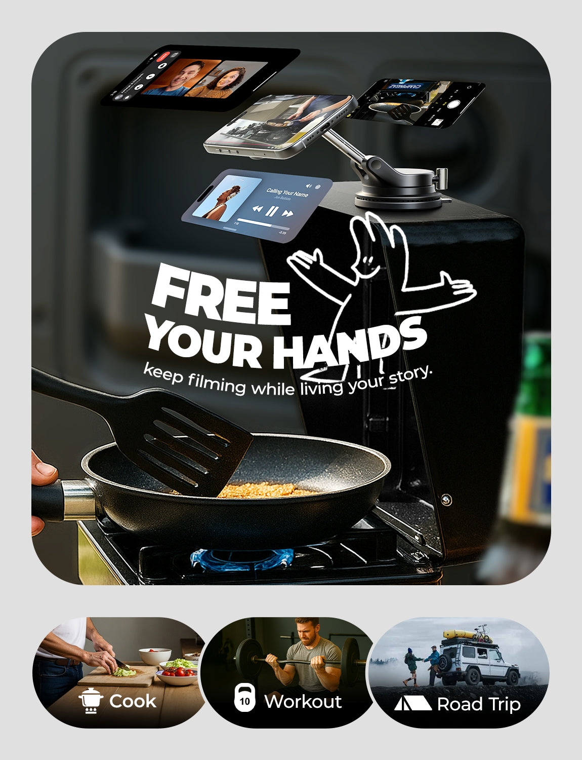 LISEN SuctionPro Magnetic Phone Holder for Car, Vacuum Magsafe Car Mount 360 Adjustable Phone Mount