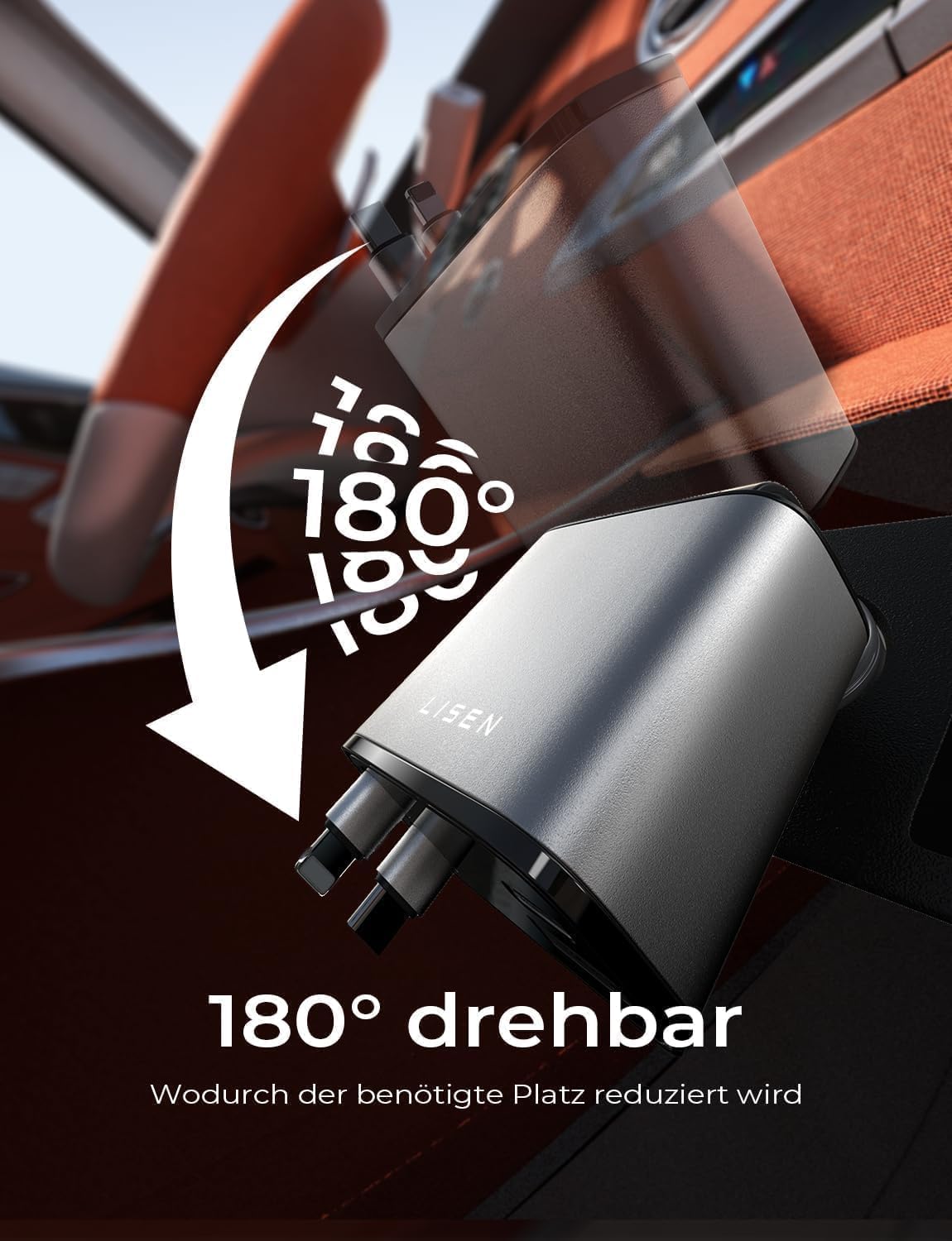 LISEN 4 in 1 Car Charger