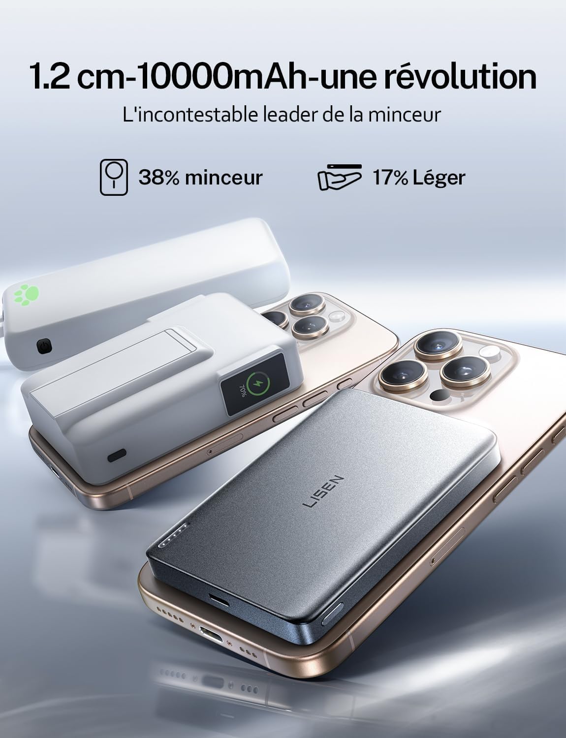 LISEN Hyper-Slim MagSafe Power Bank