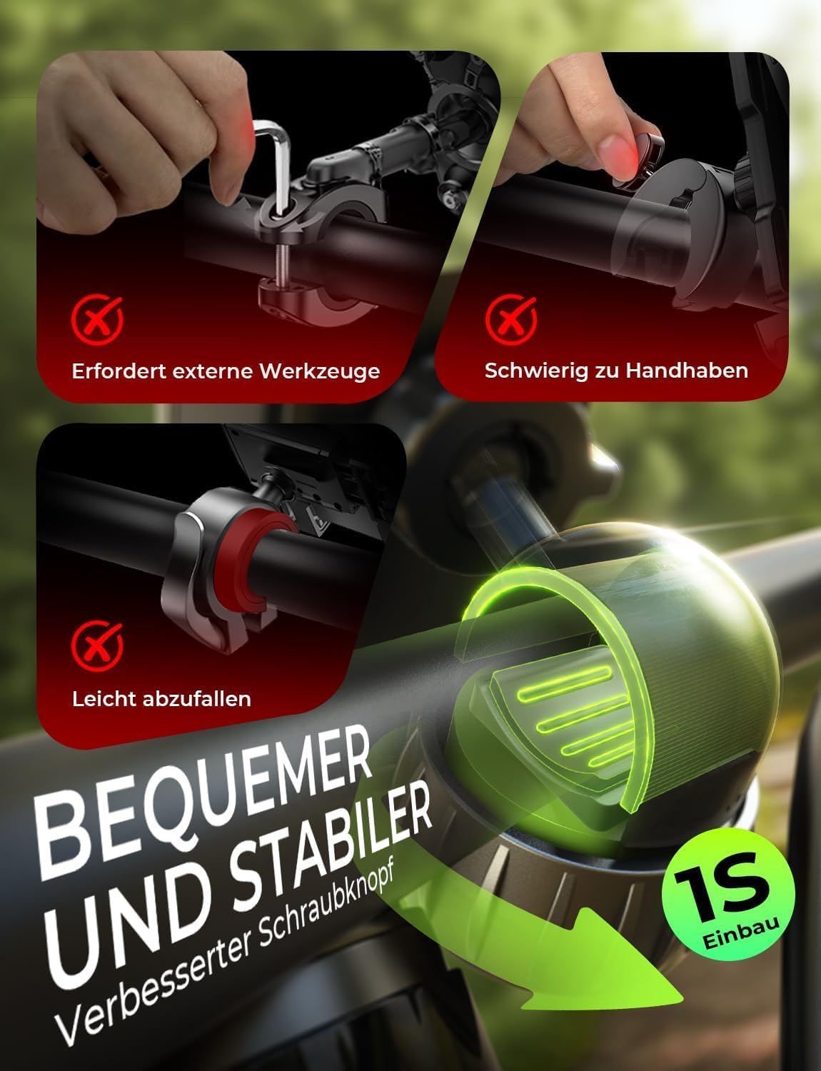 LISEN Mobile Phone Holder Bicycle Handlebar