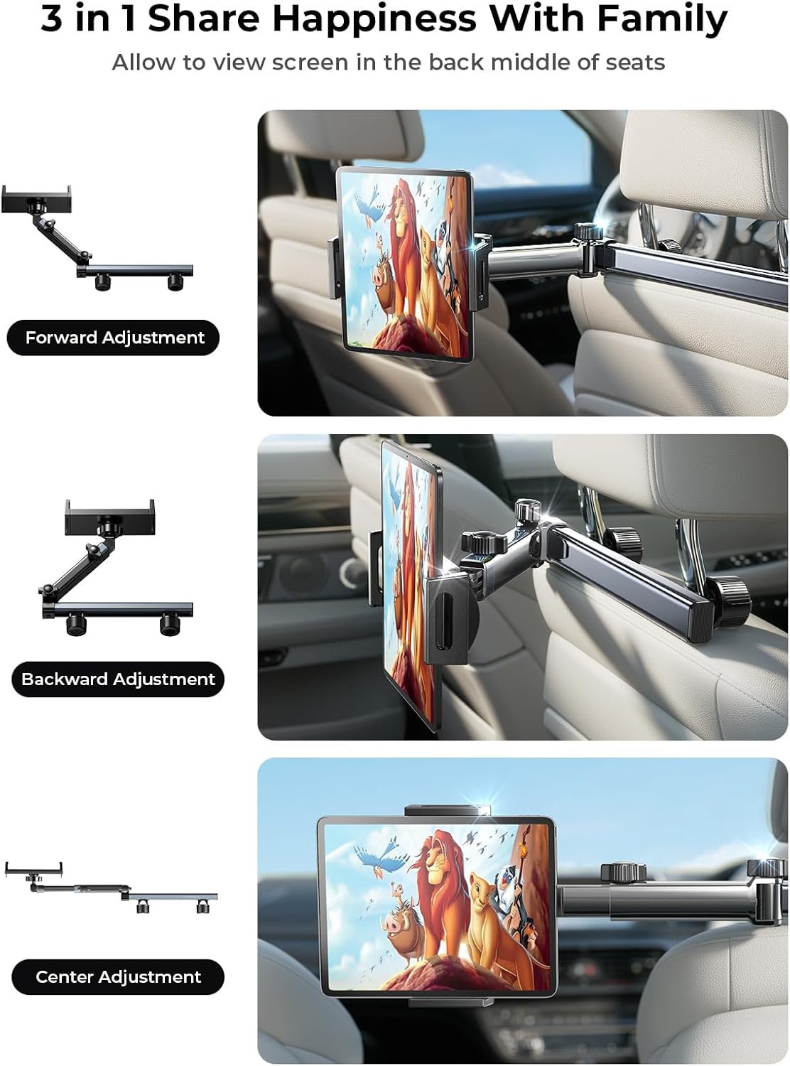 LISEN for iPad Holder for Car Headrest