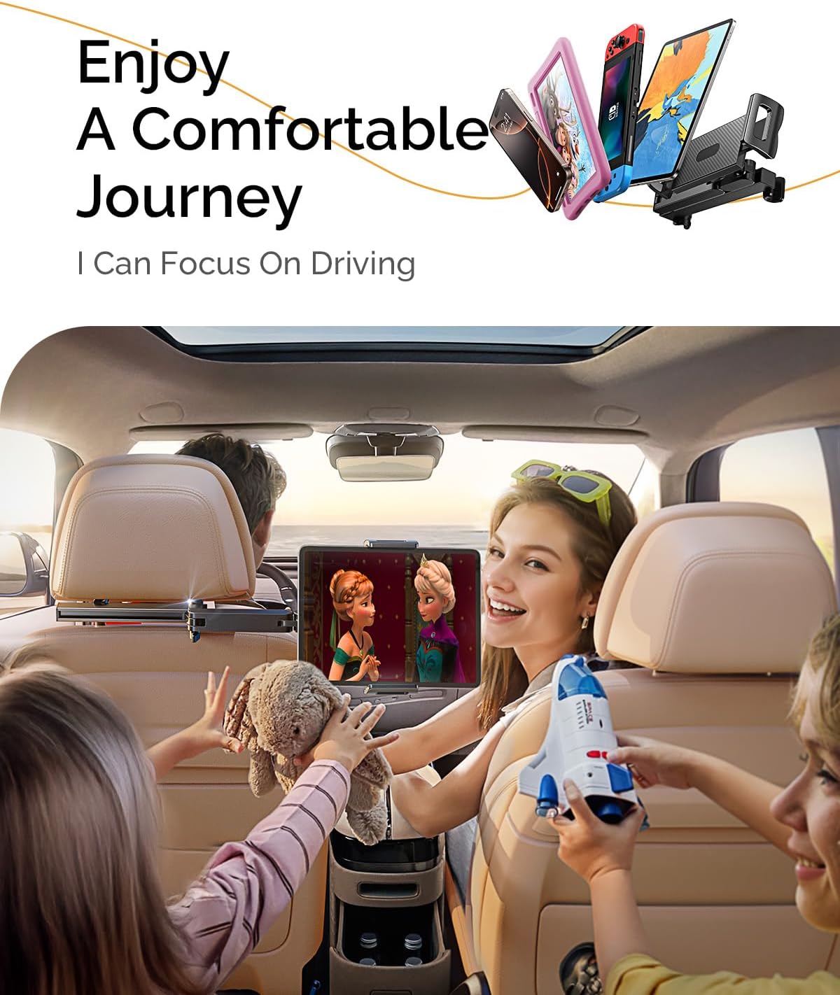 LISEN for iPad Car Mount Tablet Holder