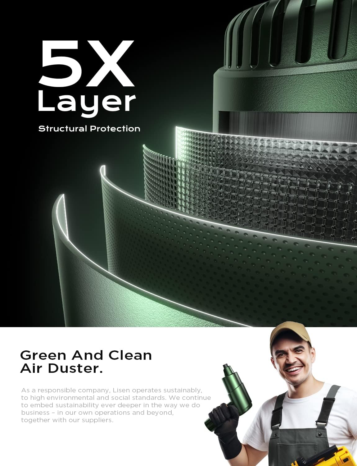 Lisen Electric Compressed Air Duster