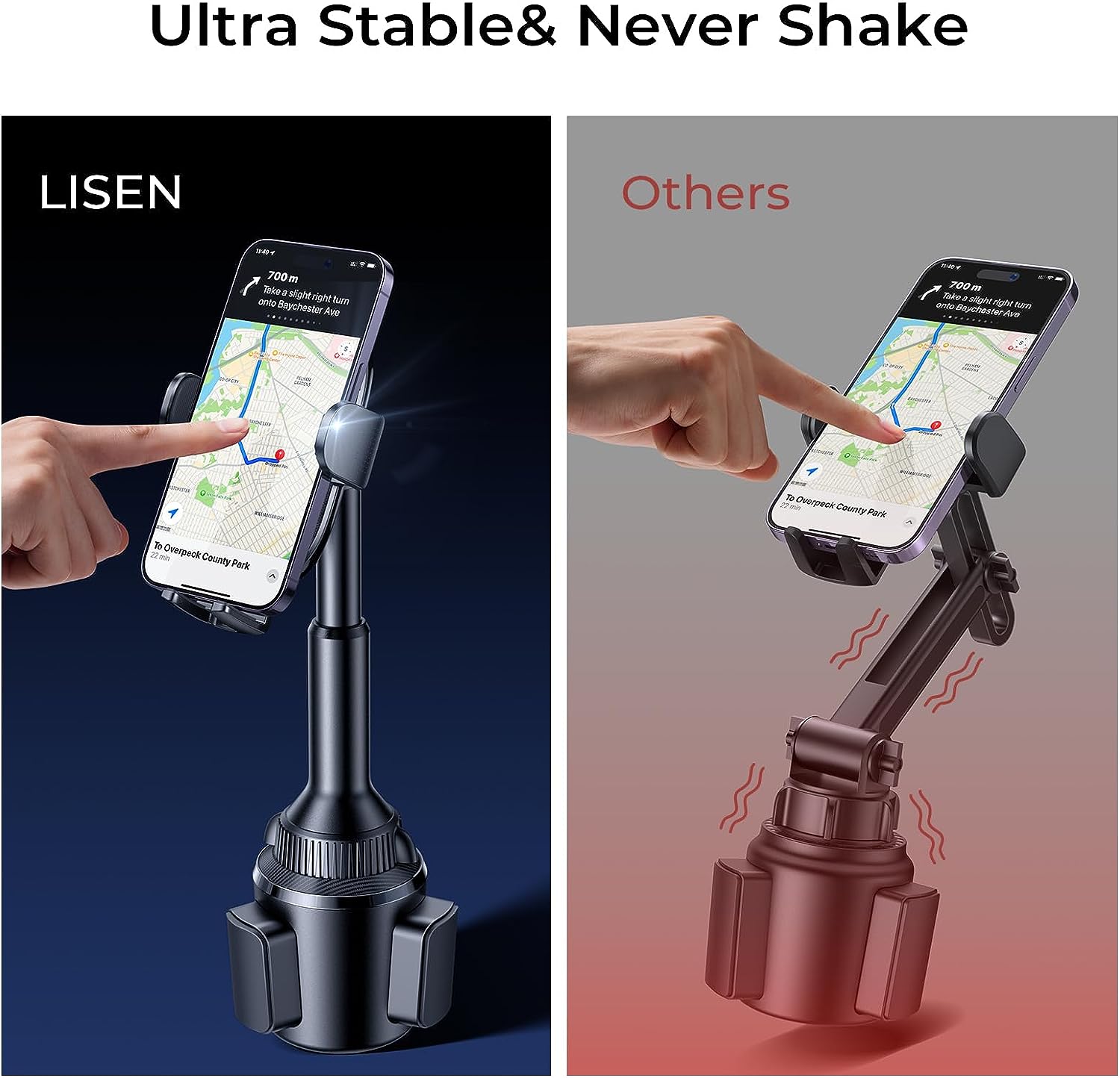 Lisen Cup Holder Phone Mount for Car