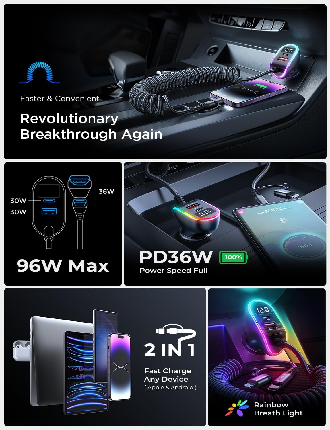 Lisen USB C&L Car Charger