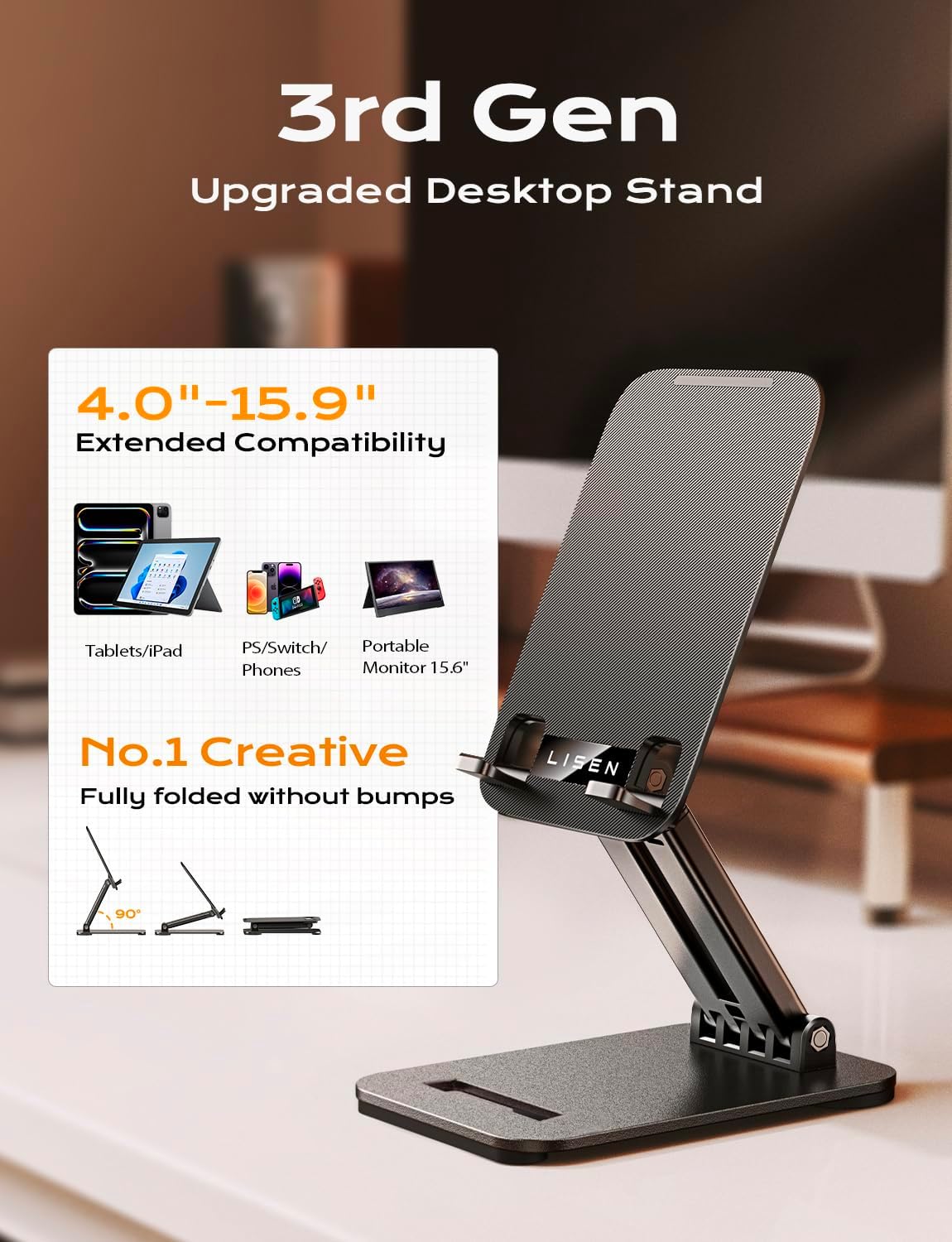 LISEN Tablet Stand for iPad Stand Holder Desk