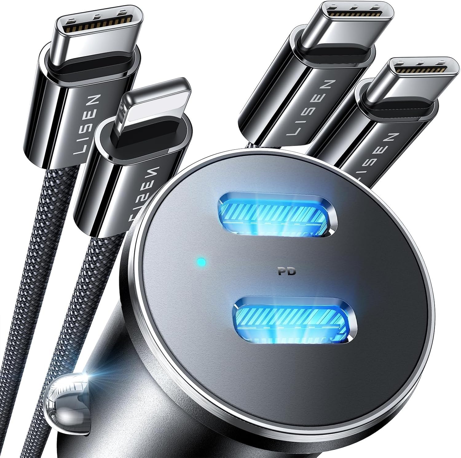 LISEN 90W USB C Car Charger Fast Charging
