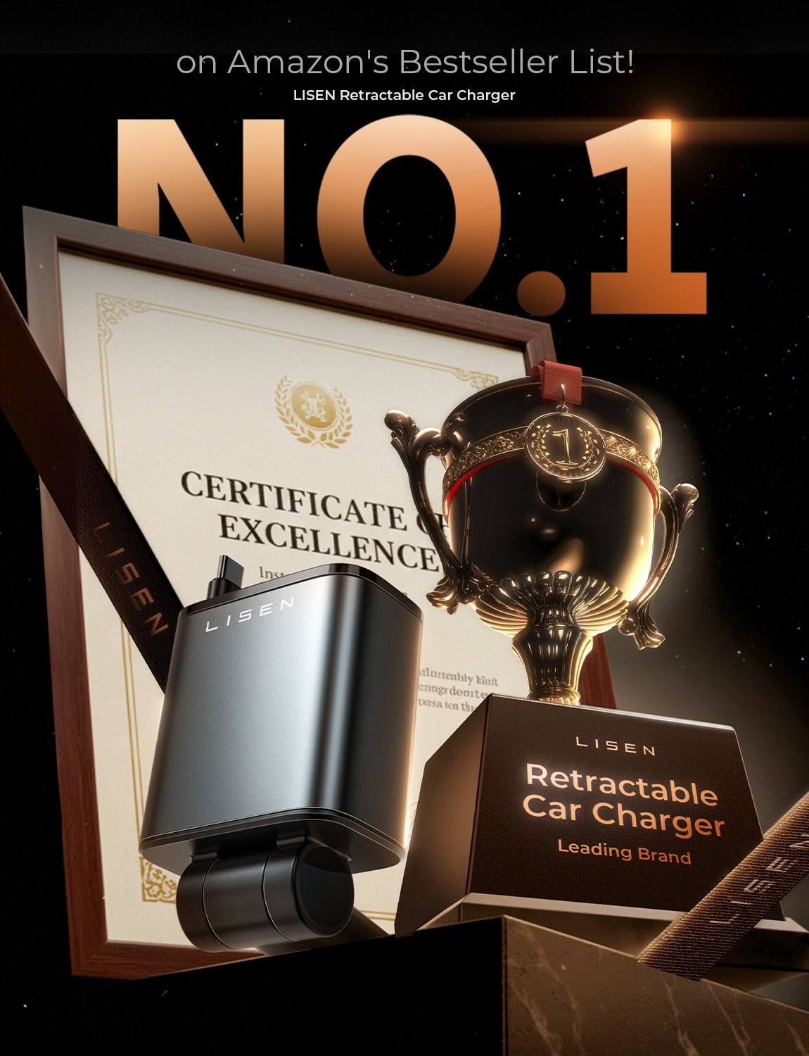 LISEN 格納式カーチャージャー